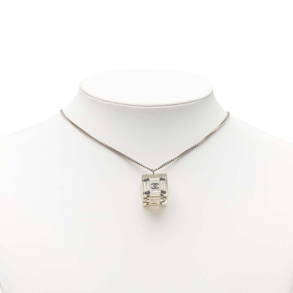 CHANEL Authentic Black Logo Necklace - Picture 6 of 6